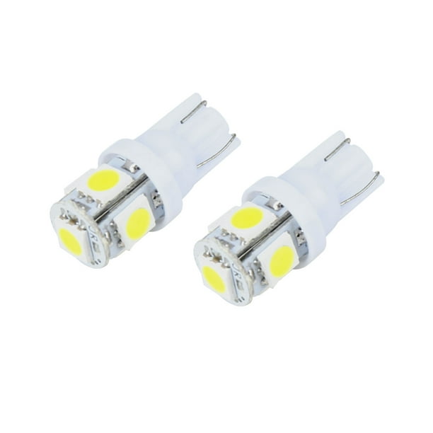 10PCS Xenon White 360° 5-SMD 168 194 2825 LED Bulbs For License Plate Lights New